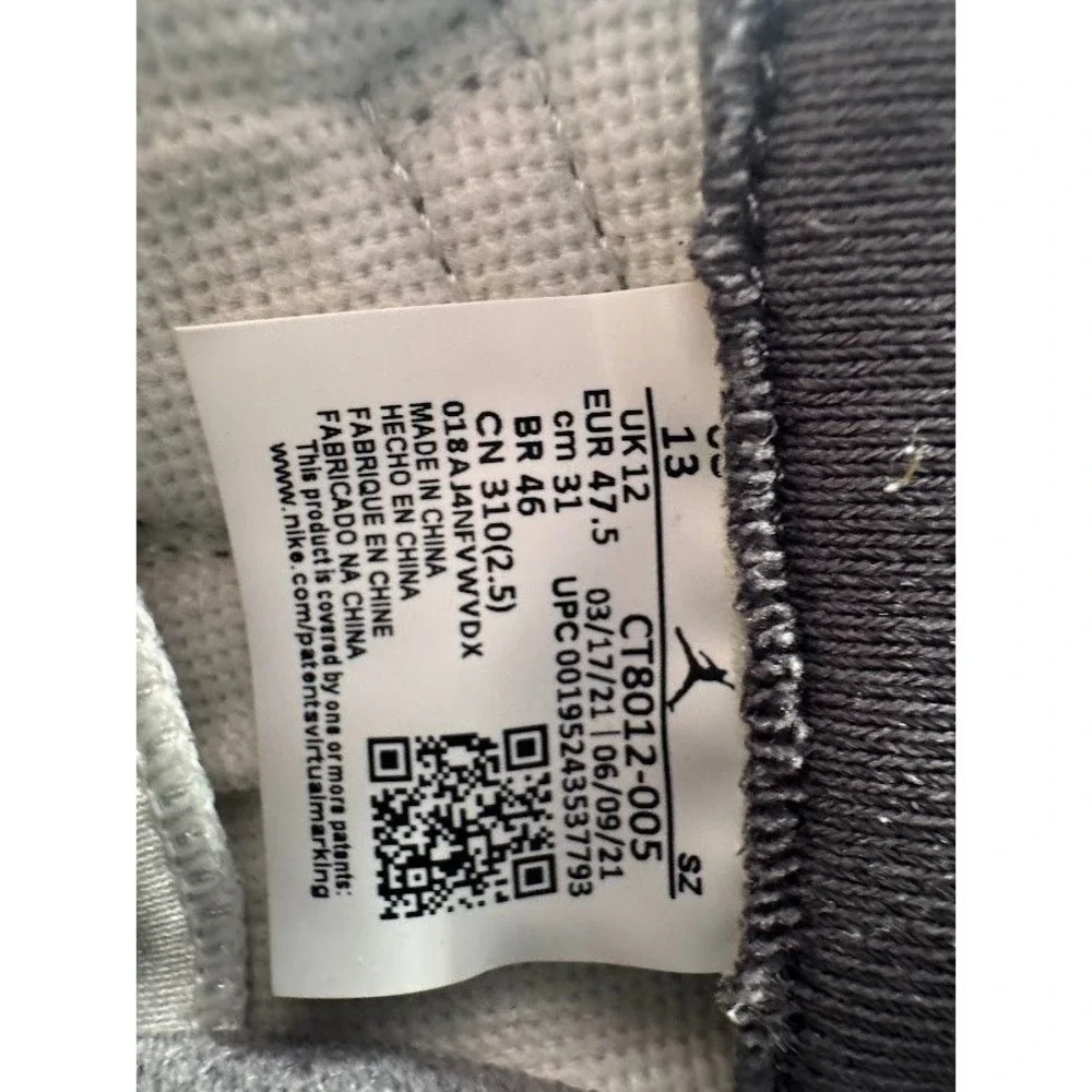 Air Jordan 11 Retro Cool Grey 2021 CT8012-005 Mens Size 13 Grey White High Top